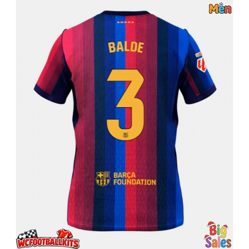 Barcelona Alejandro Balde #3 Replica Home Stadium Shirt 2026-27 Short Sleeve